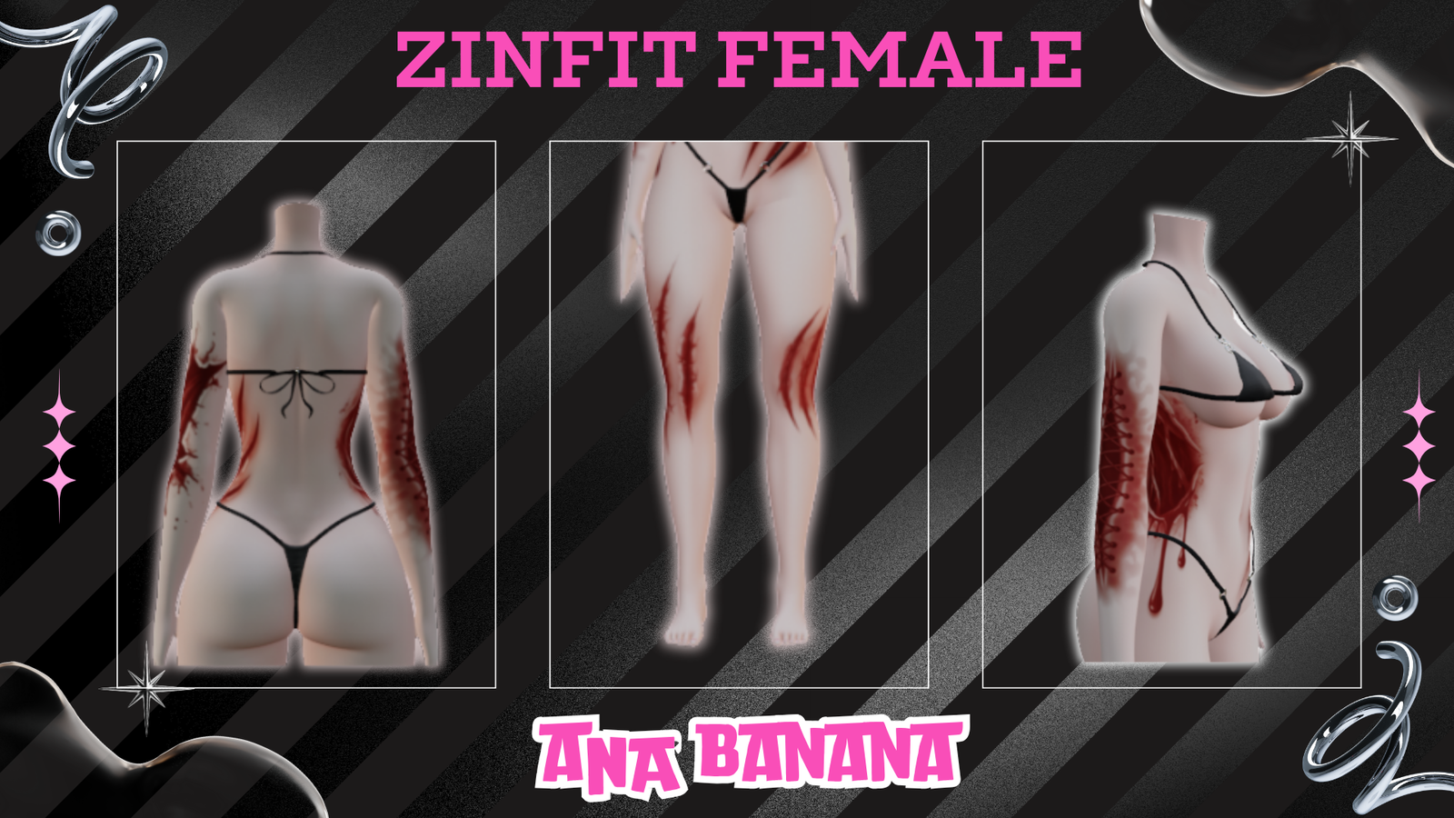 🩸 Gore Attack Tatts | Egirl + Akii V1 + Zinfit F/M
