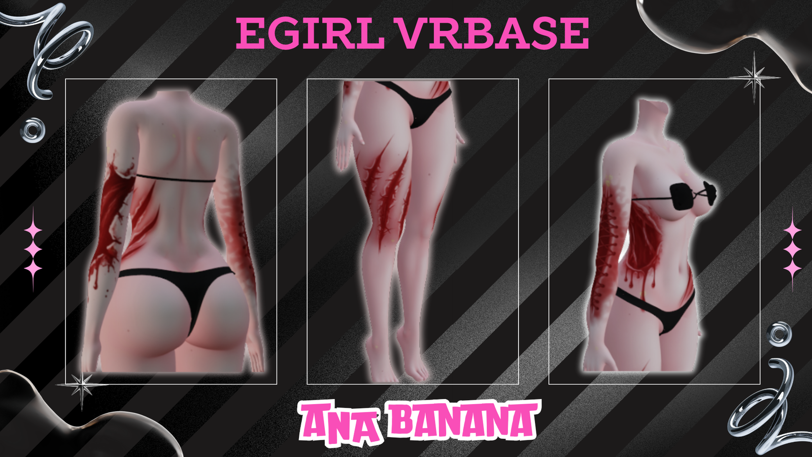 🩸 Gore Attack Tatts | Egirl + Akii V1 + Zinfit F/M