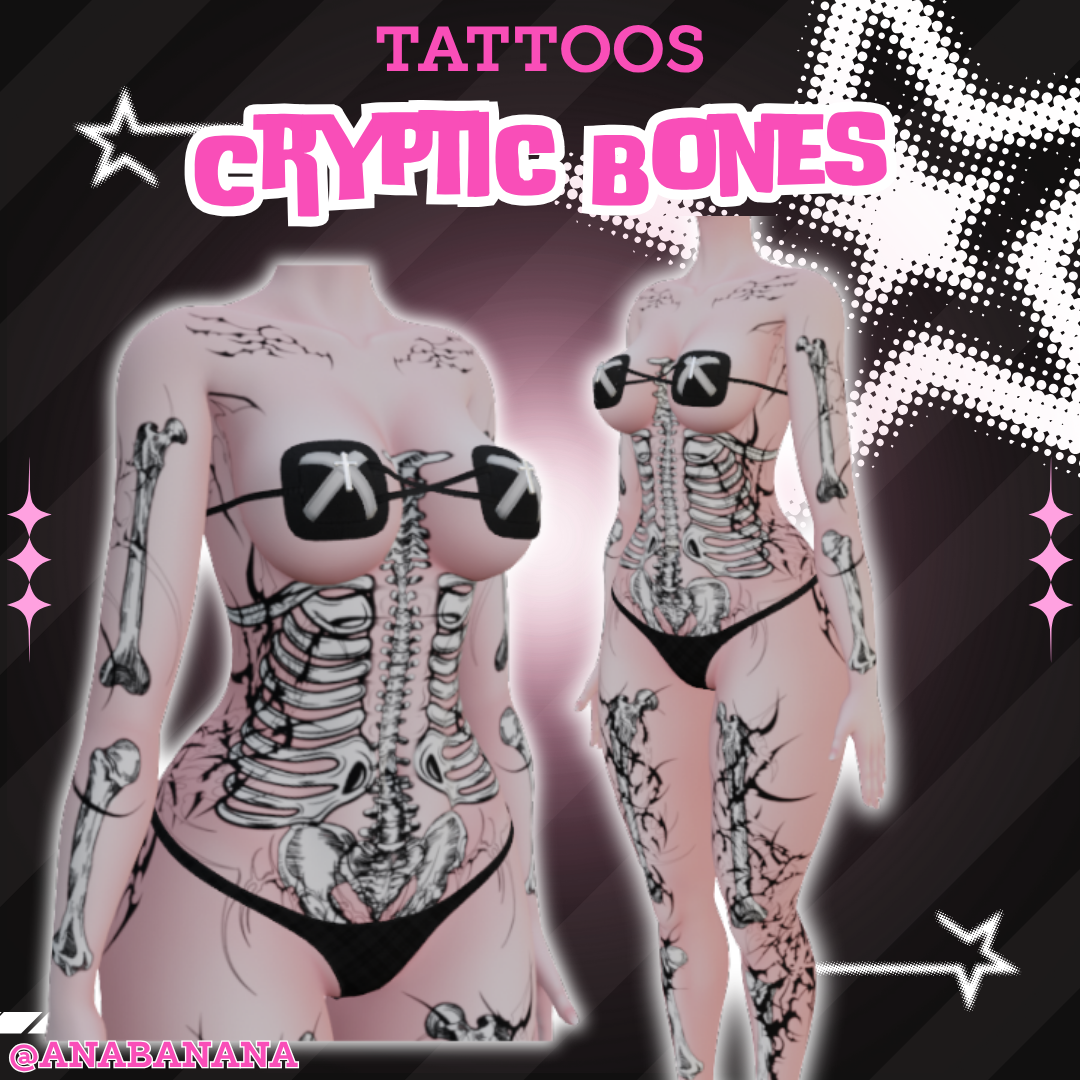 ðĶī Cryptic Bones Tatts | Vrbase Egirl