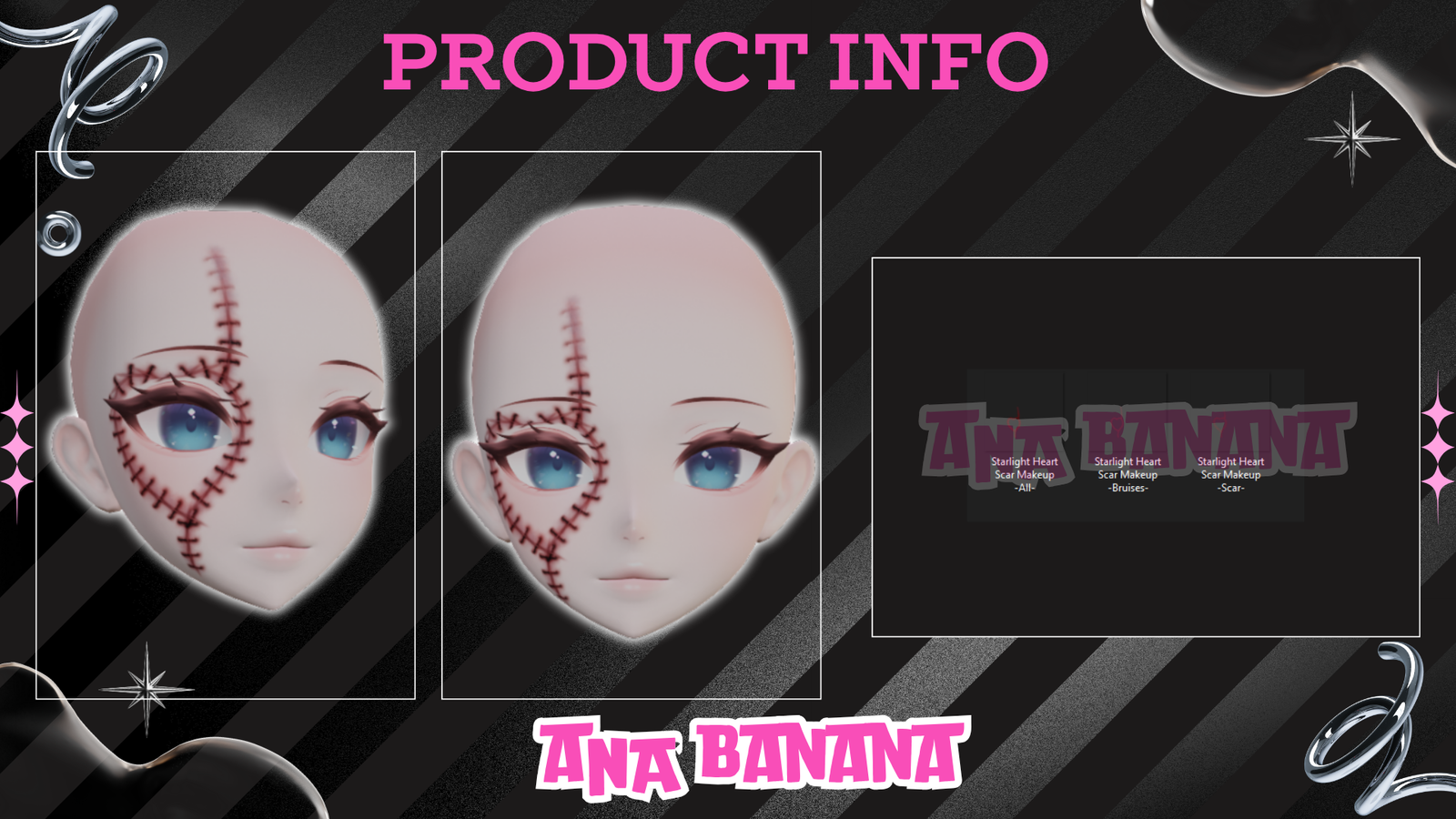 (J:)❤️ Heart Scar Makeup | Cici + Starlight