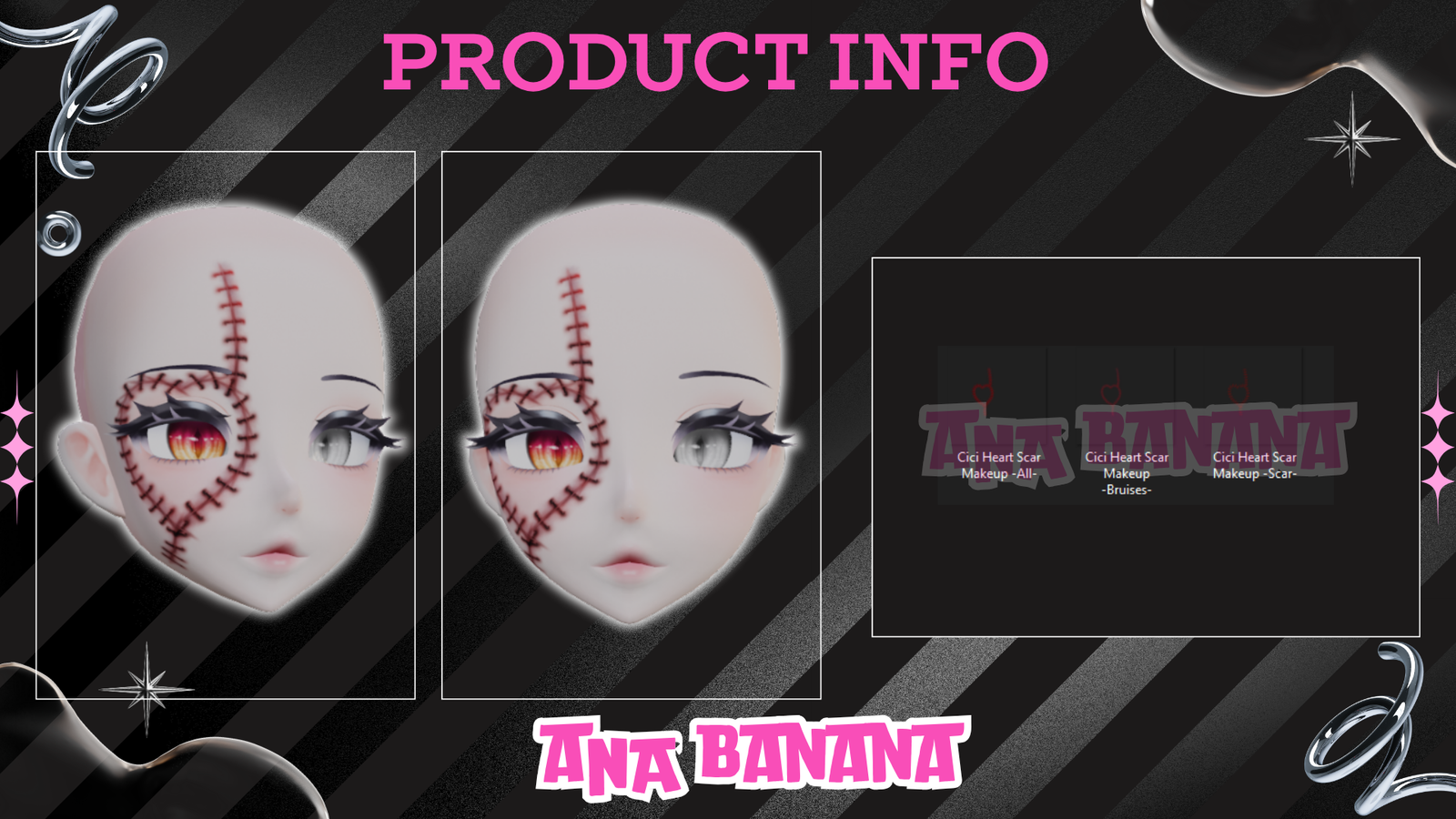 (J:)❤️ Heart Scar Makeup | Cici + Starlight