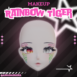 🌈 Rainbow Tiger Makeup | Cici