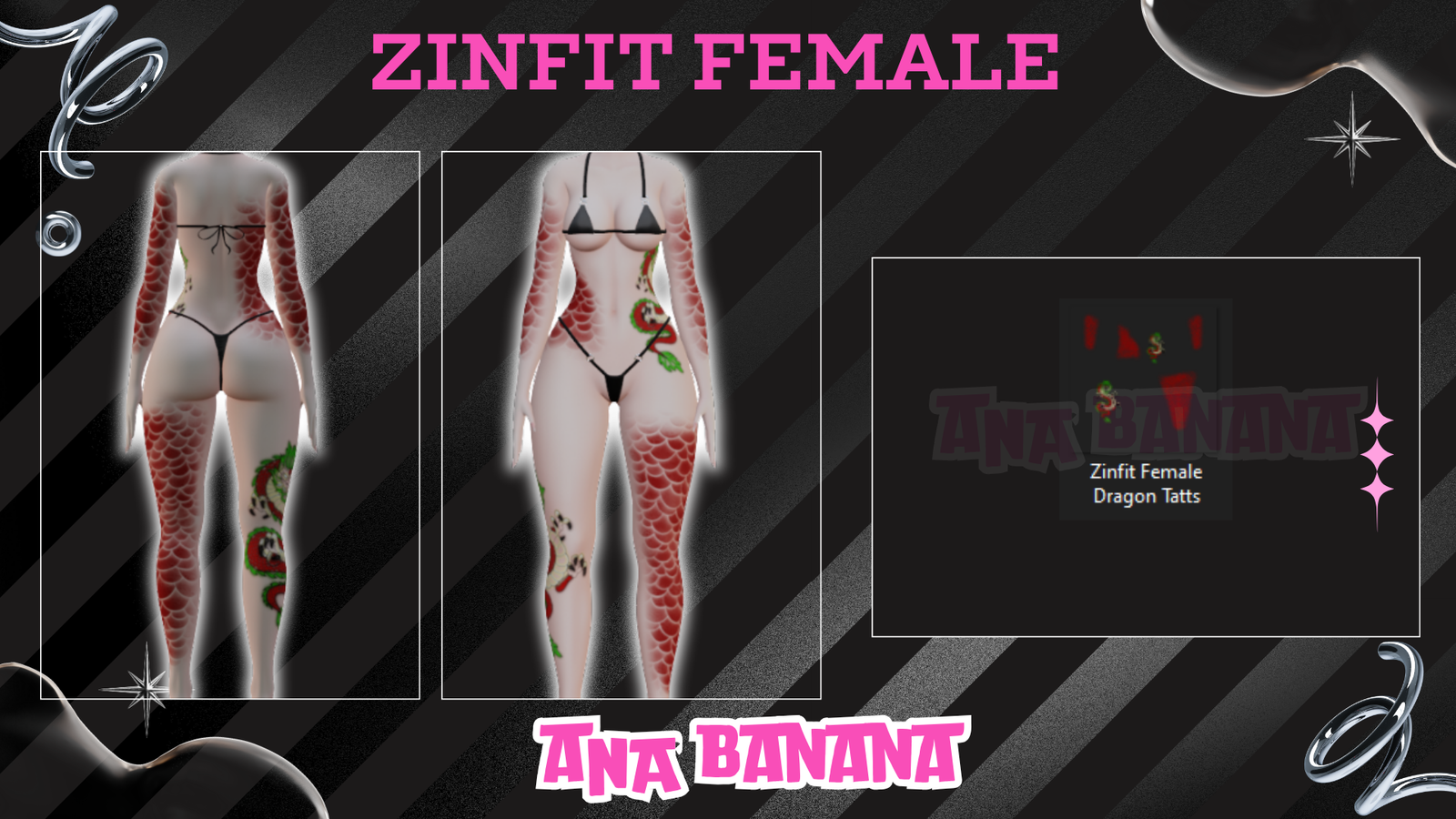 🐉 Dragon Tatts | Egirl + Akii V1 + Zinfit F/M