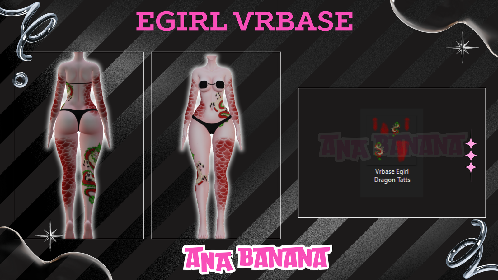 🐉 Dragon Tatts | Egirl + Akii V1 + Zinfit F/M