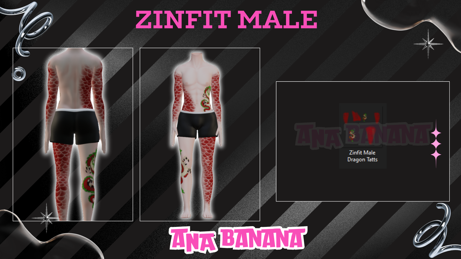 🐉 Dragon Tatts | Egirl + Akii V1 + Zinfit F/M