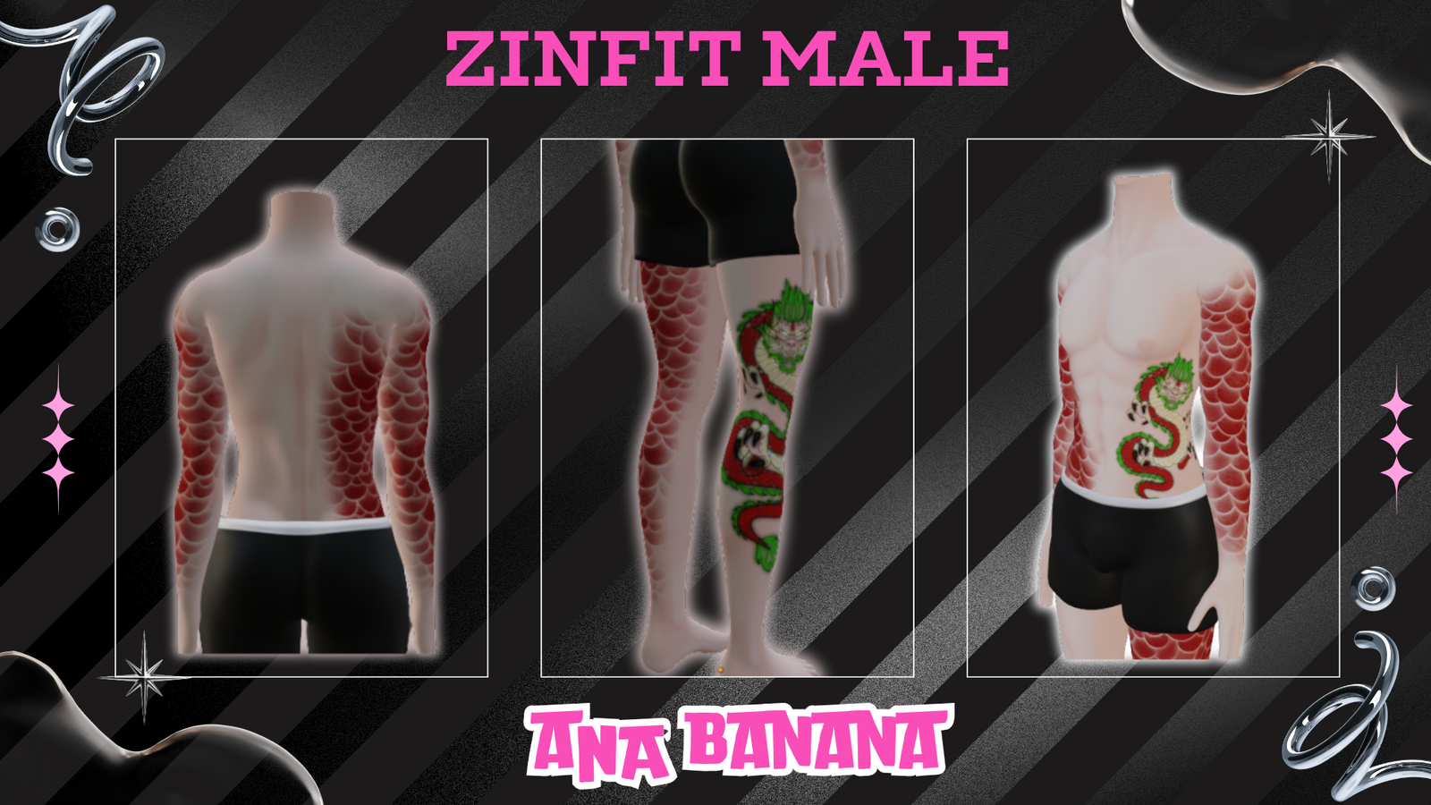 🐉 Dragon Tatts | Egirl + Akii V1 + Zinfit F/M