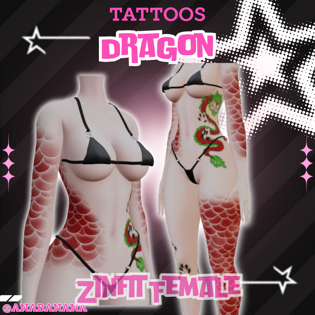 🐉 Dragon Tatts | Egirl + Akii V1 + Zinfit F/M