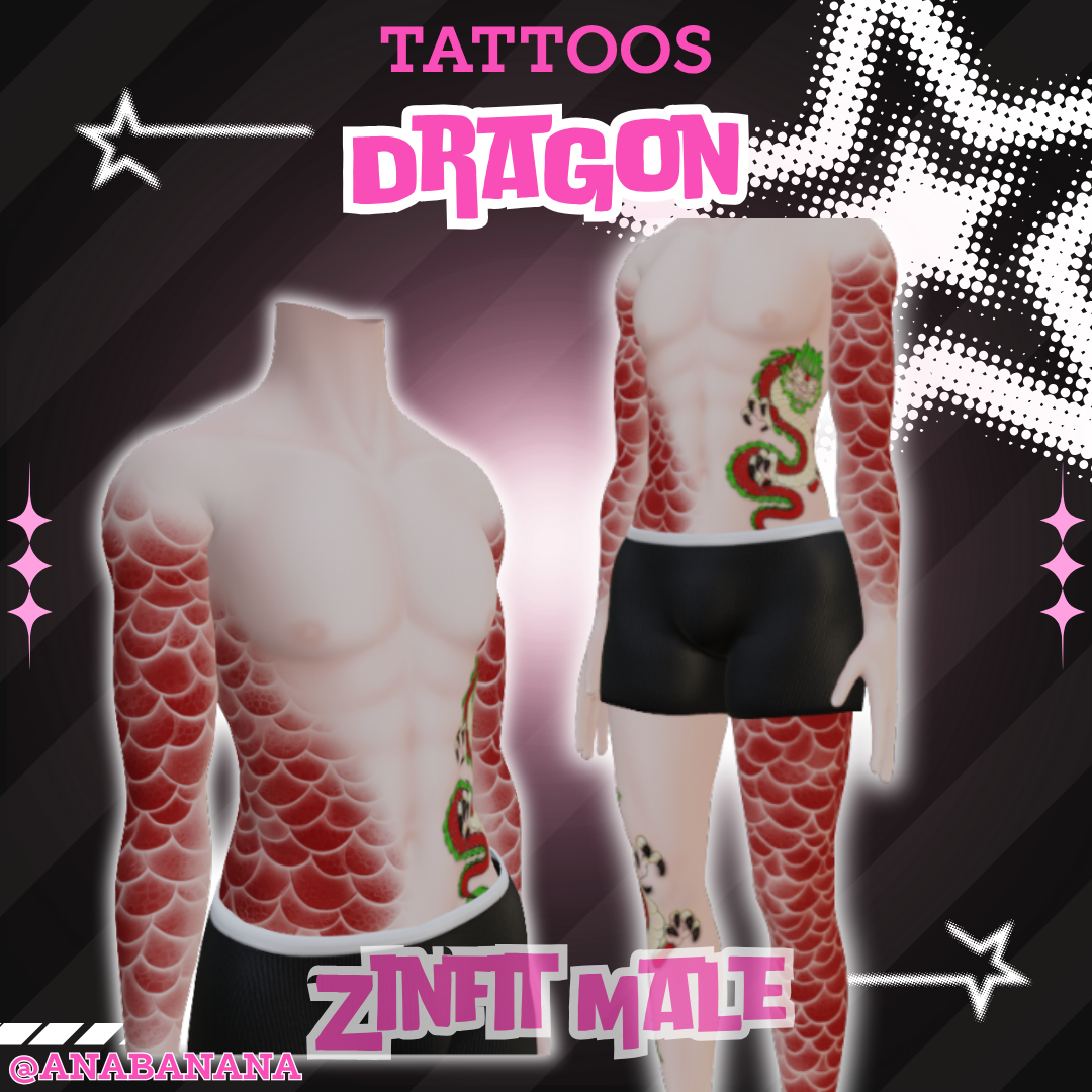 🐉 Dragon Tatts | Egirl + Akii V1 + Zinfit F/M