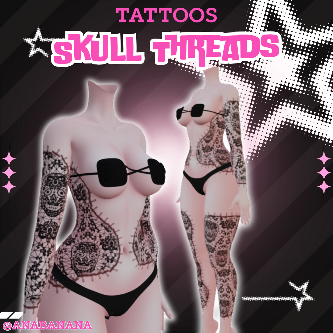 💀 Skull Threads Tatts | Vrbase Egirl