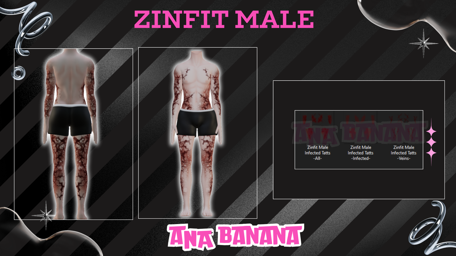 🧟 Infected Tatts | Egirl + Akii V1 + Zinfit F/M