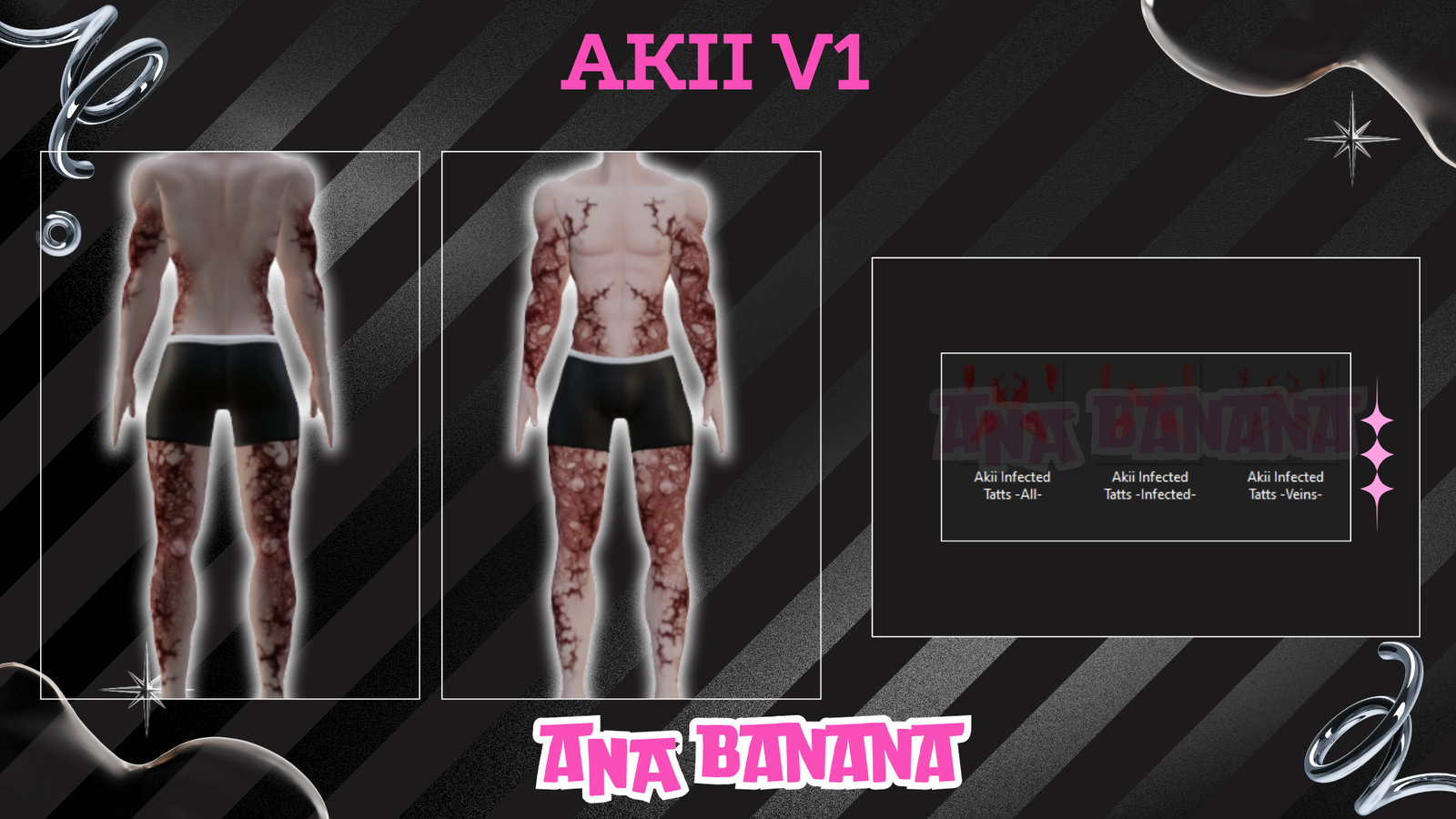 🧟 Infected Tatts | Egirl + Akii V1 + Zinfit F/M