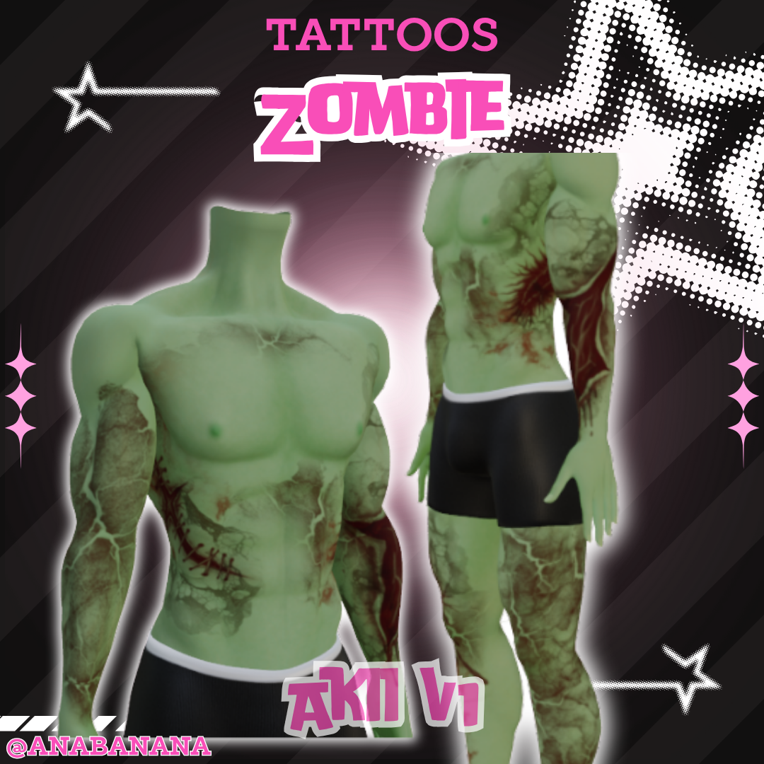 🧟 Zombie Tatts | Egirl + Akii V1 + Zinfit F/M