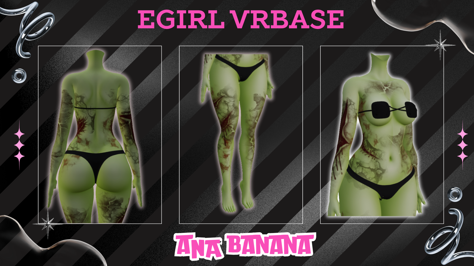 🧟 Zombie Tatts | Egirl + Akii V1 + Zinfit F/M