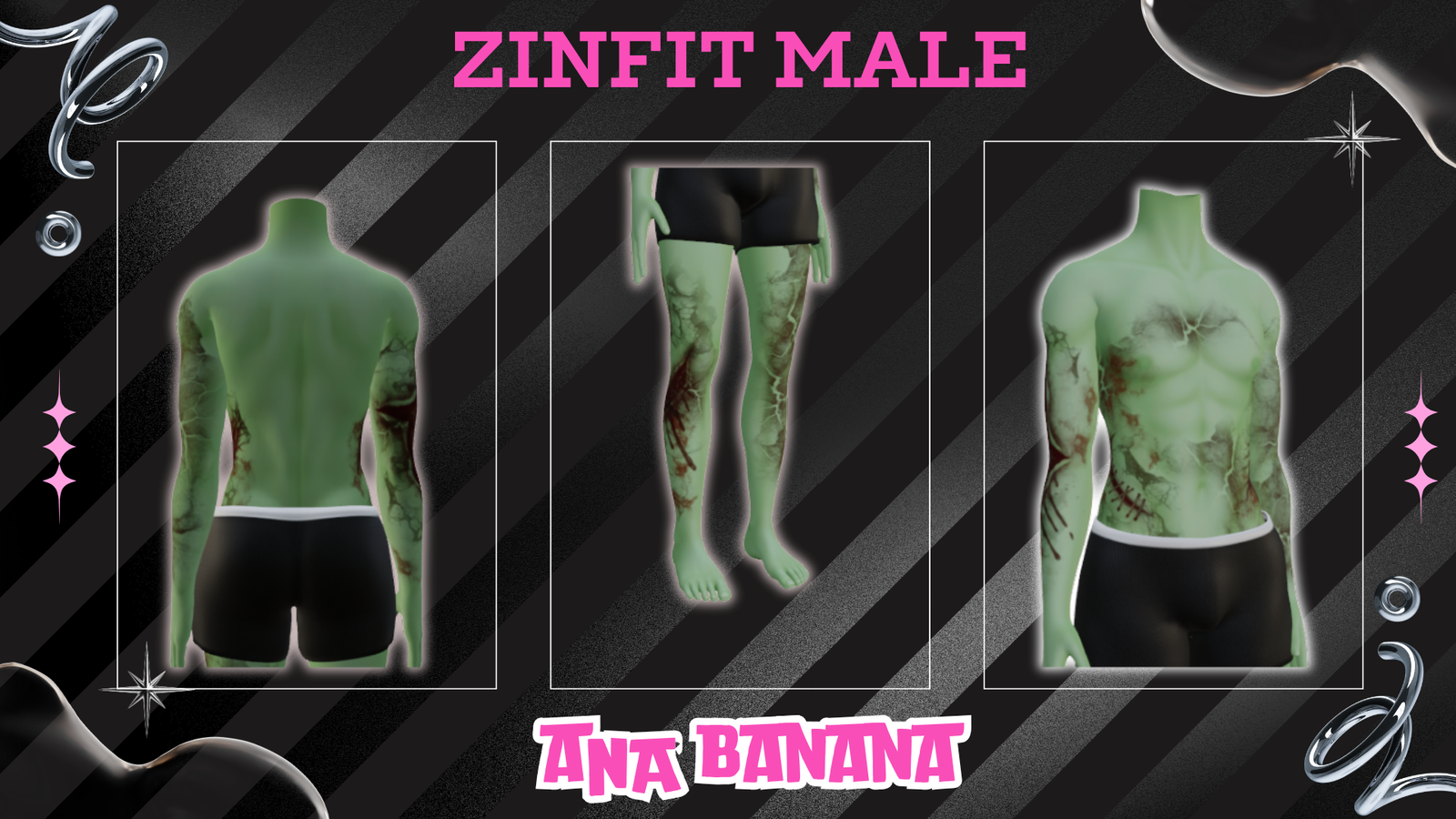 🧟 Zombie Tatts | Egirl + Akii V1 + Zinfit F/M