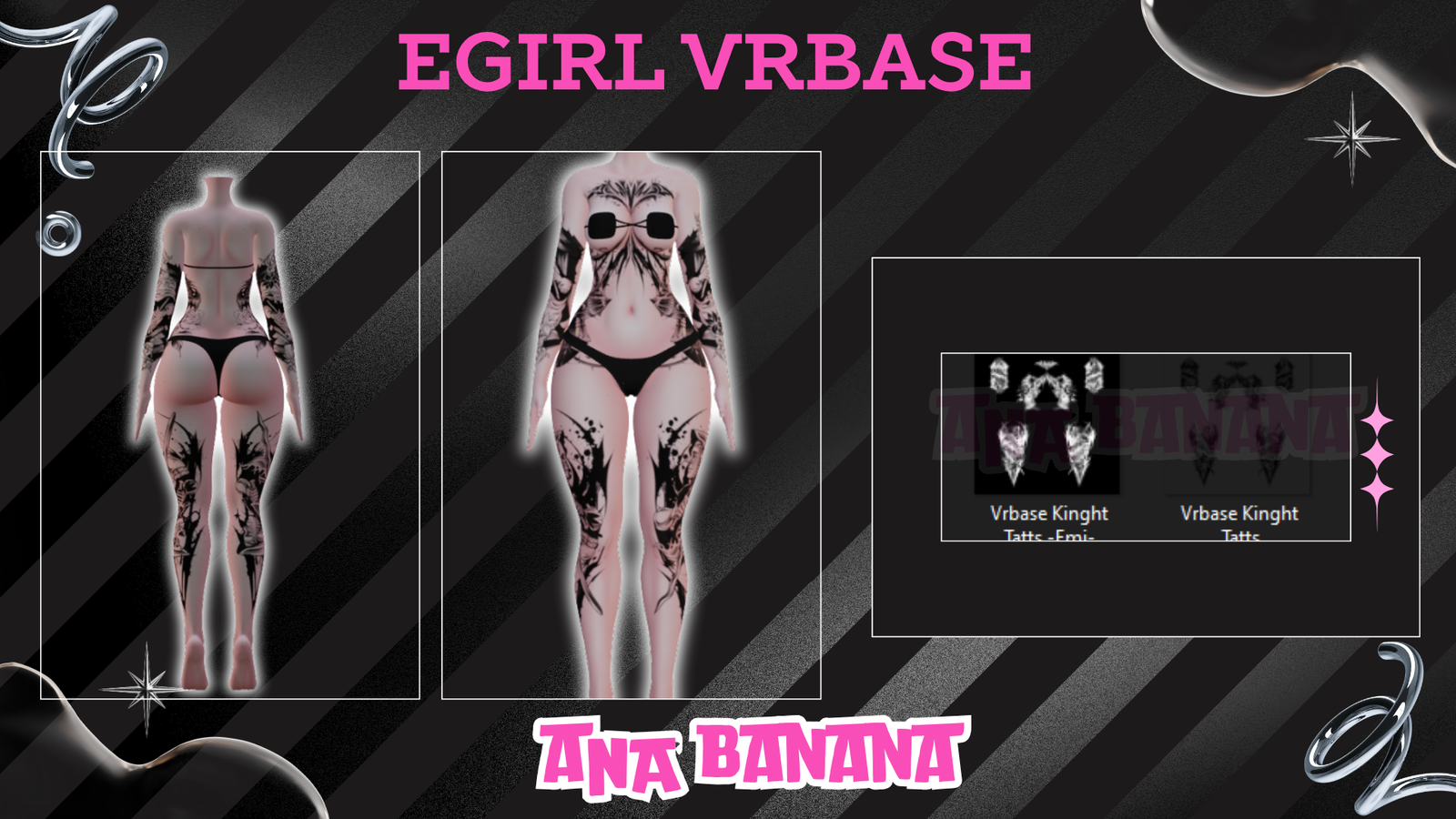 ⚔️ Knight Tatts | Egirl + Akii V1 + Zinfit F/M