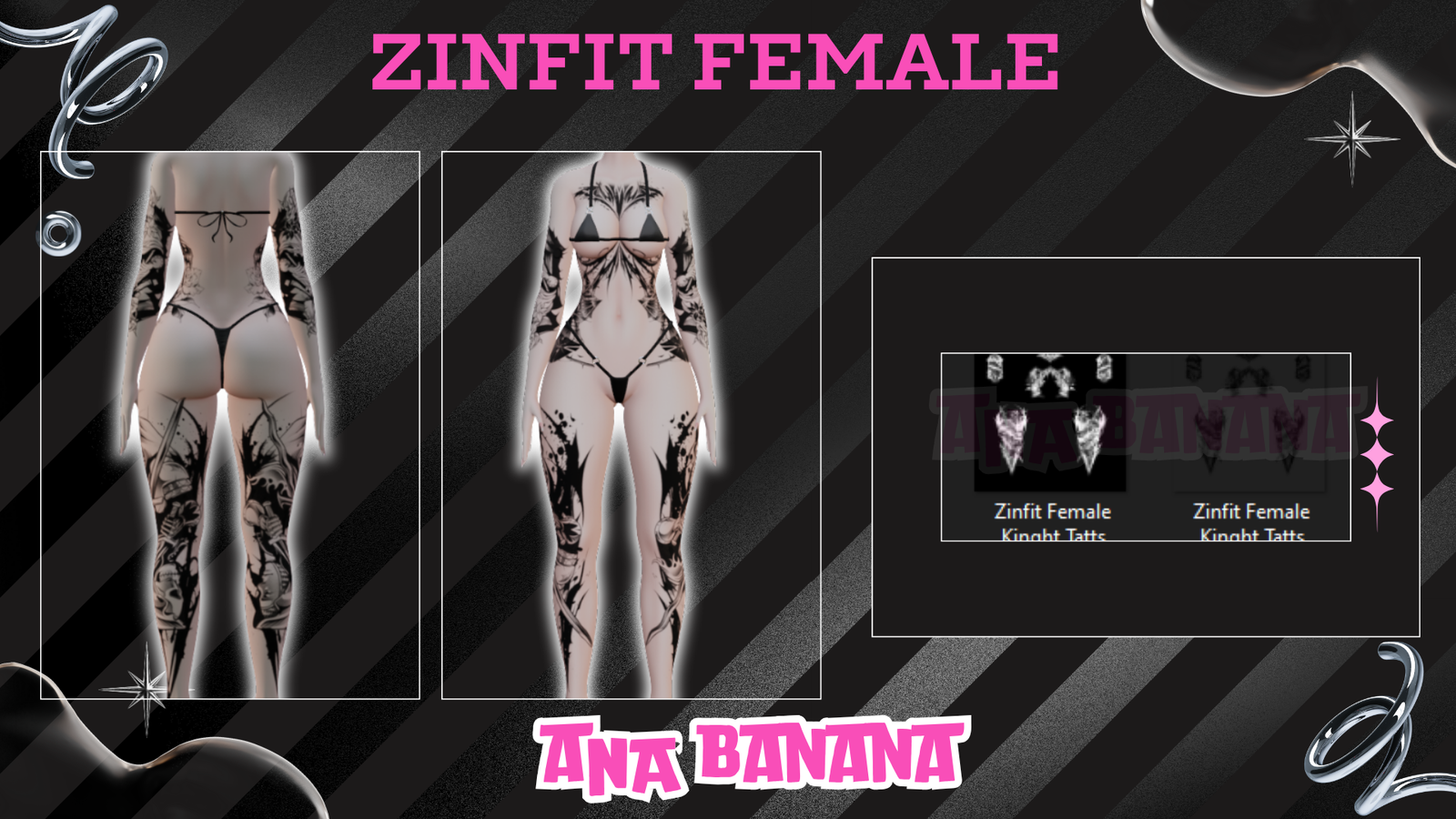 ⚔️ Knight Tatts | Egirl + Akii V1 + Zinfit F/M