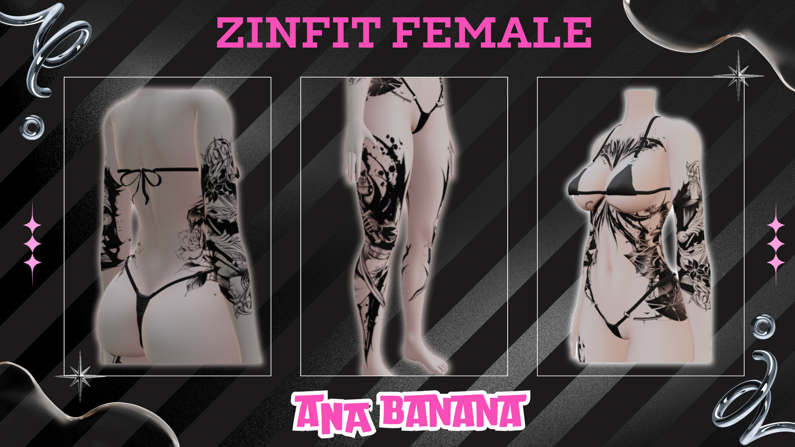 ⚔️ Knight Tatts | Egirl + Akii V1 + Zinfit F/M