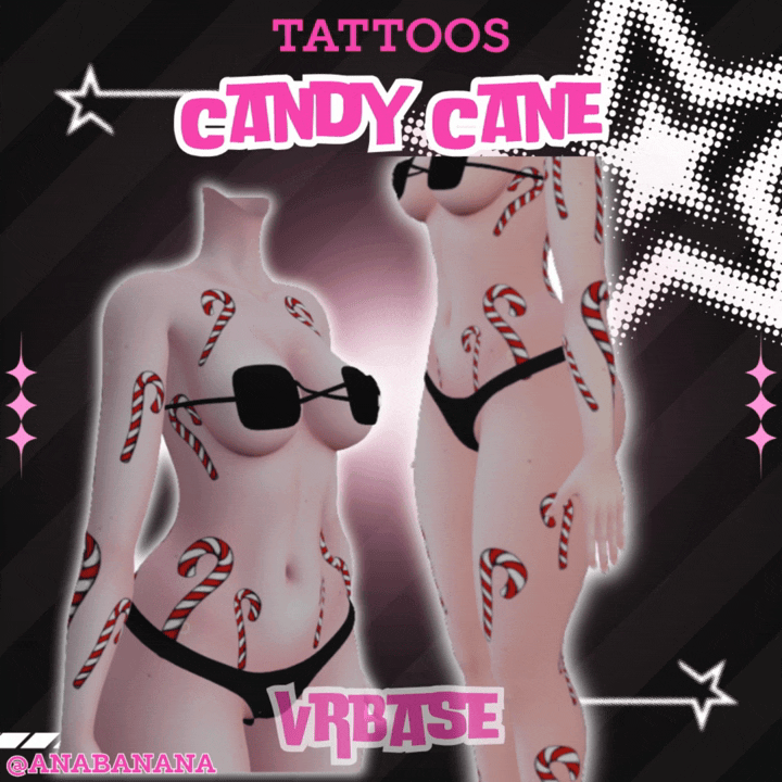 🍬 Candy Cane Tatts | Vrbase + Akii + Zinfit F/M