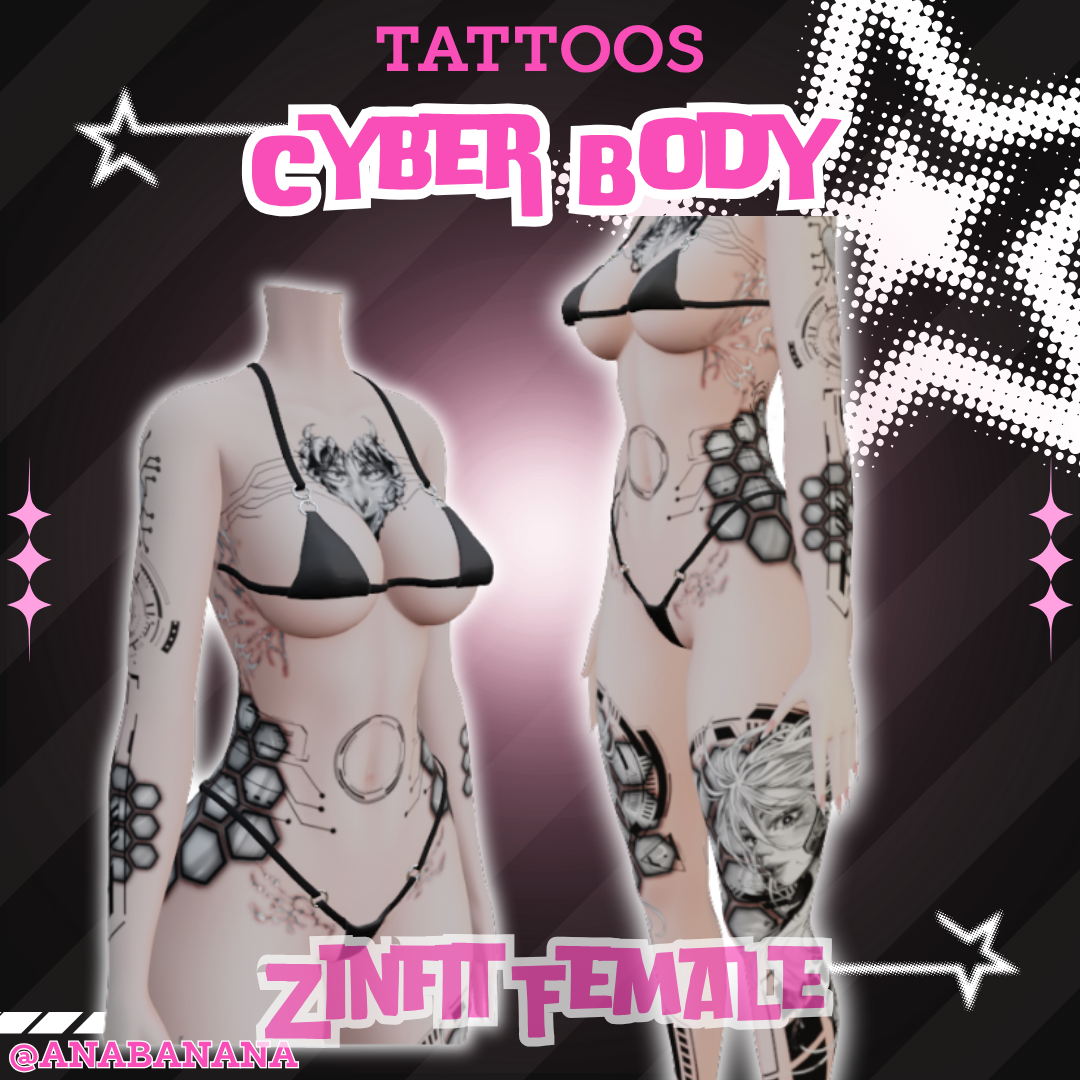 🤖 Cyber Body Tatts | Vrbase + Akii + Zinfit F/M