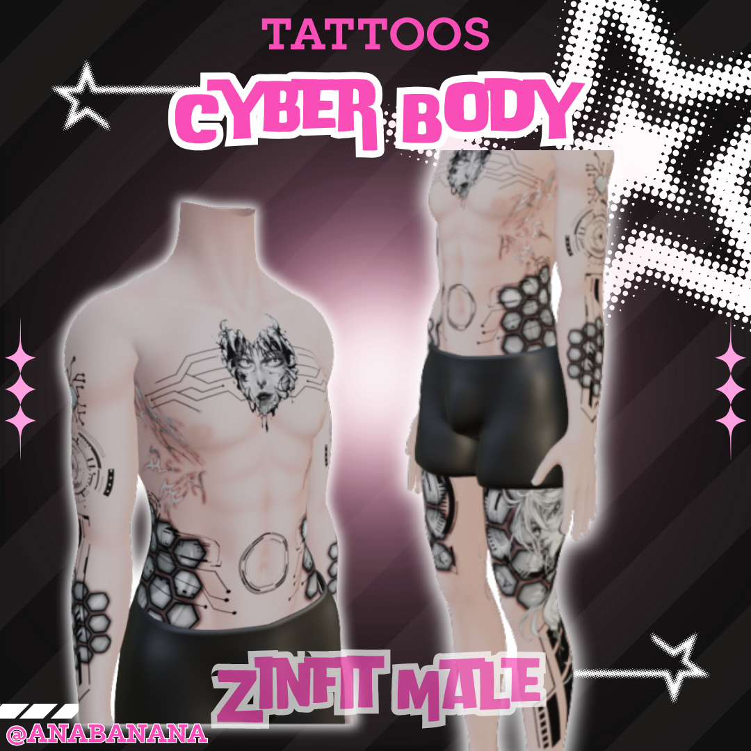 🤖 Cyber Body Tatts | Vrbase + Akii + Zinfit F/M