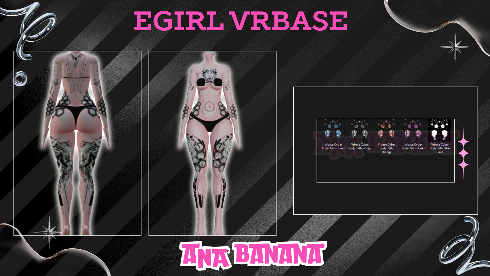 🤖 Cyber Body Tatts | Vrbase + Akii + Zinfit F/M