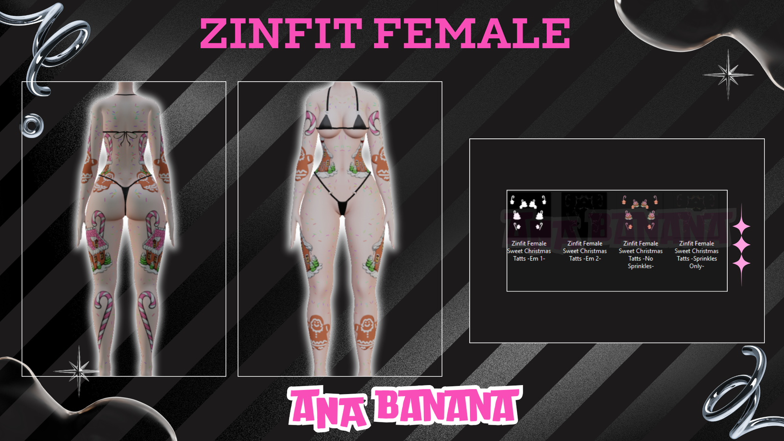 🍪 Sweet Christmas Tatts | Vrbase + Akii + Zinfit F/M