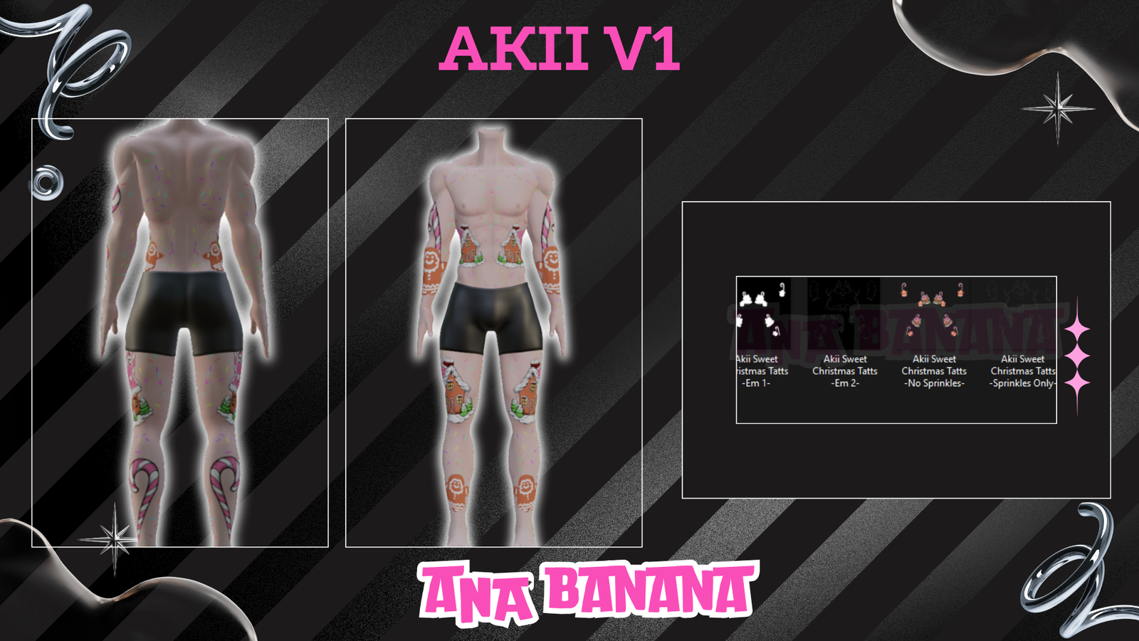 🍪 Sweet Christmas Tatts | Vrbase + Akii + Zinfit F/M