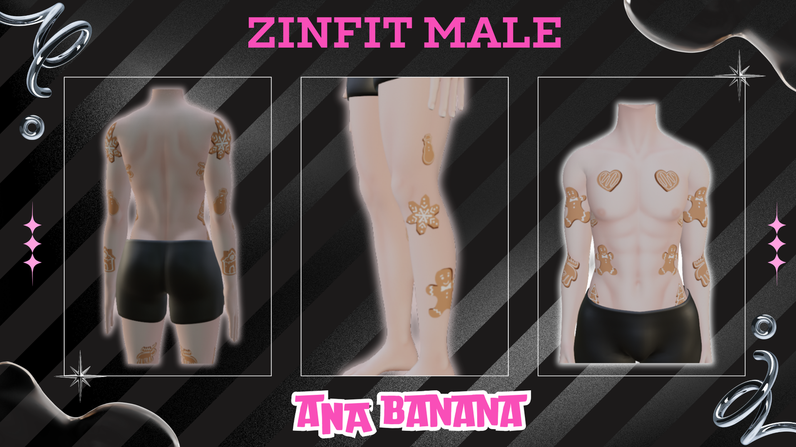 🍪 Gingerbread Tatts | Zinfit Male