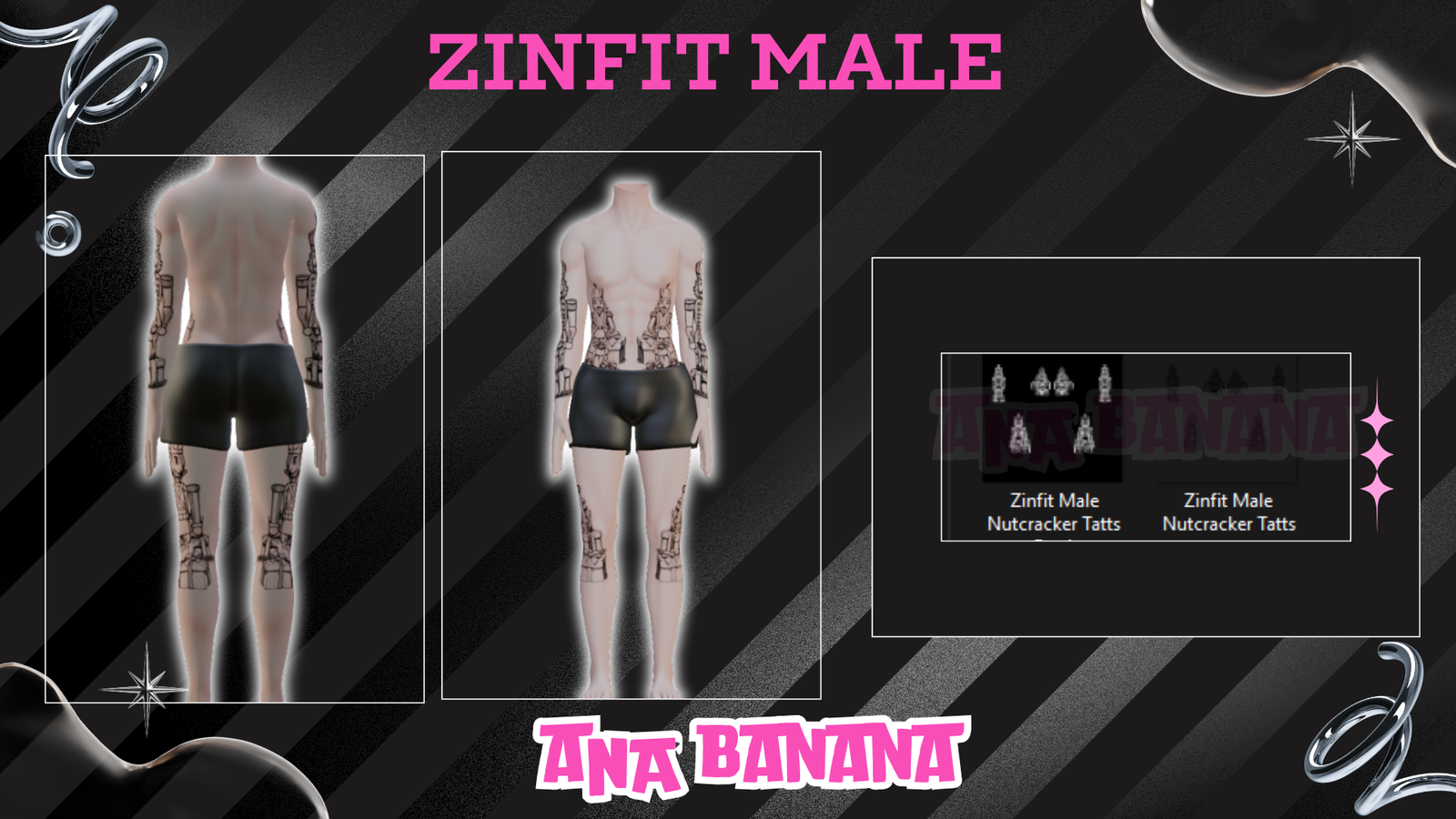 🗡️ Nutcracker Tatts | Zinfit Male