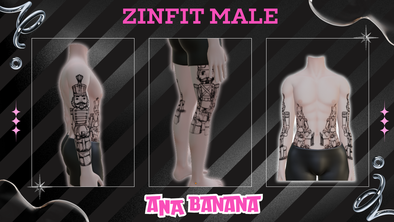 🗡️ Nutcracker Tatts | Zinfit Male