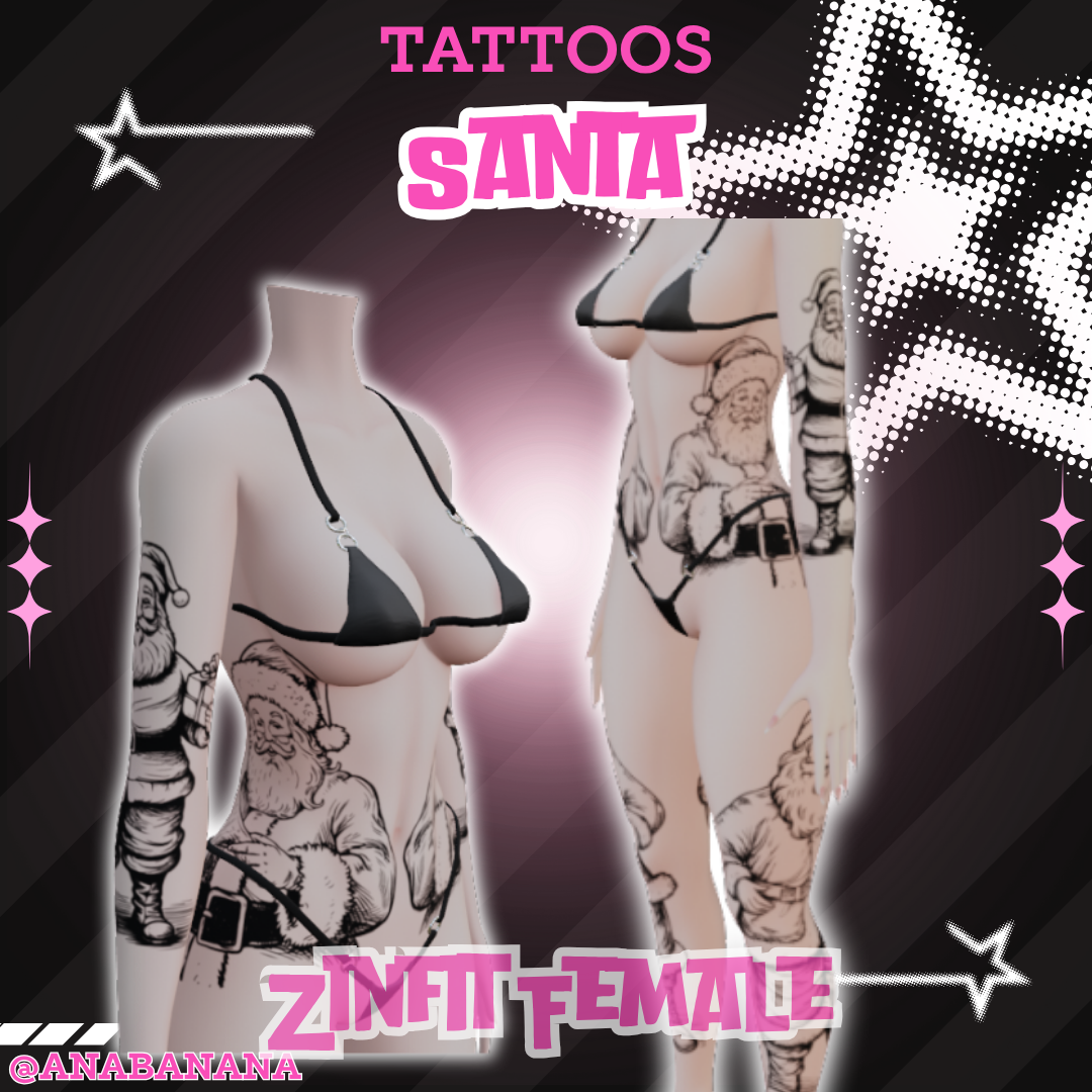 🎅 Santa Tatts |  Zinfit Female