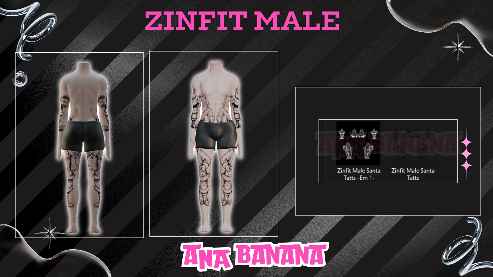 🎅 Santa Tatts | Zinfit Male