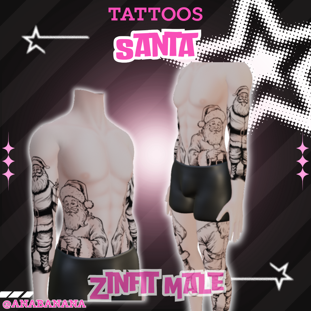 🎅 Santa Tatts | Zinfit Male