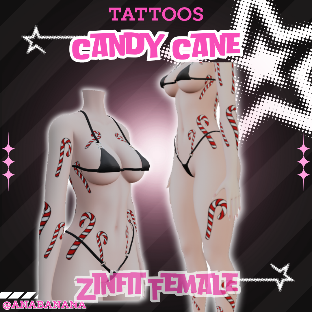🍬 Candy Cane Tatts | Zinfit 