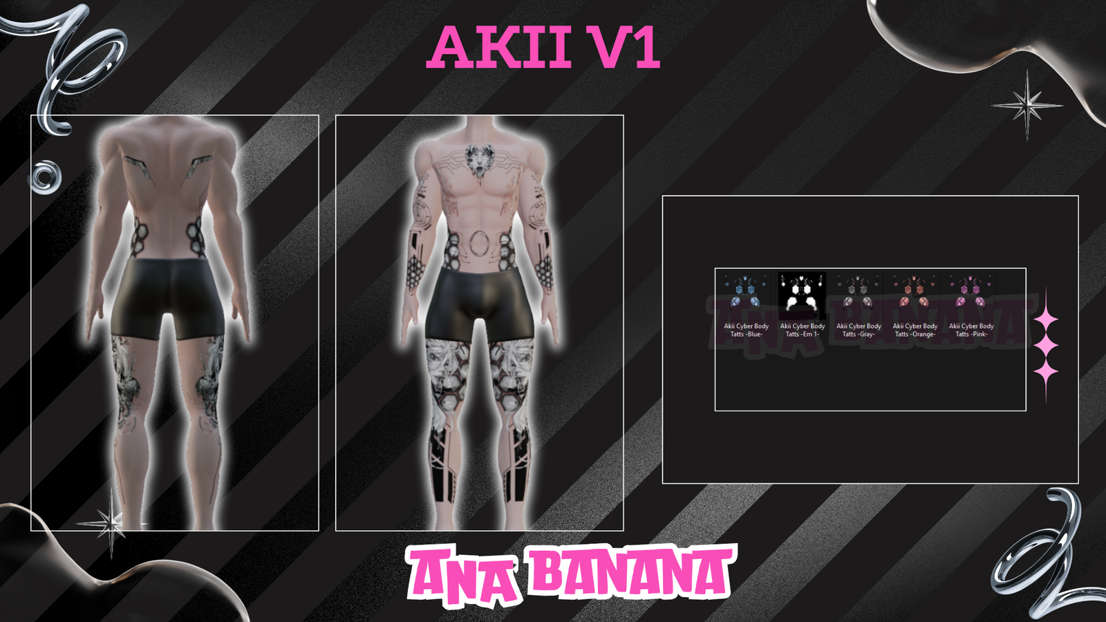 🤖 Cyber Body Tatts | Akii