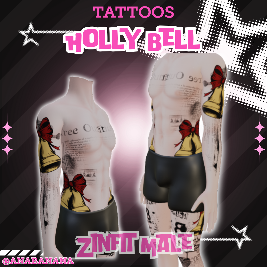 🔔 Holly Bell Tatts | Zinfit Male