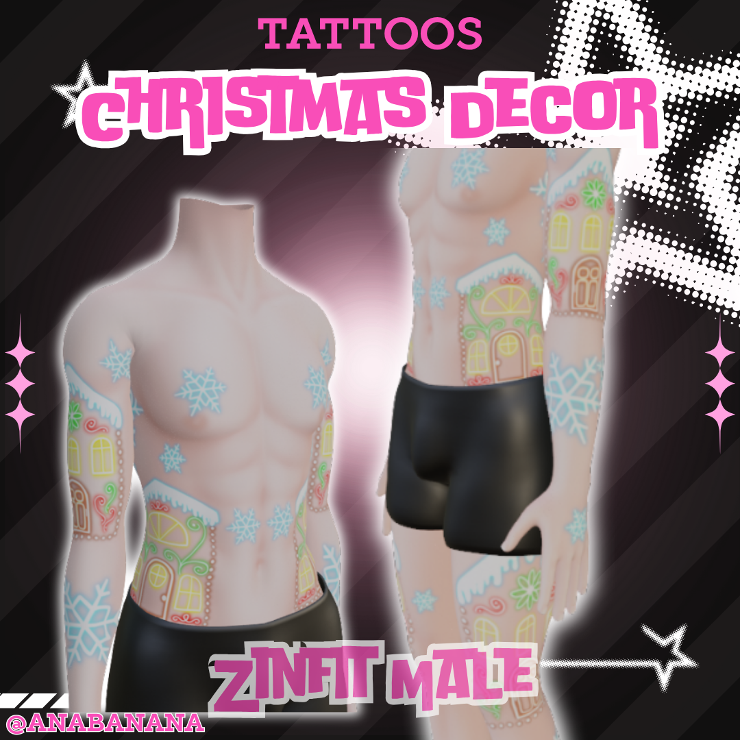 ๐Christmas Decor Tatts | Zinfit Male