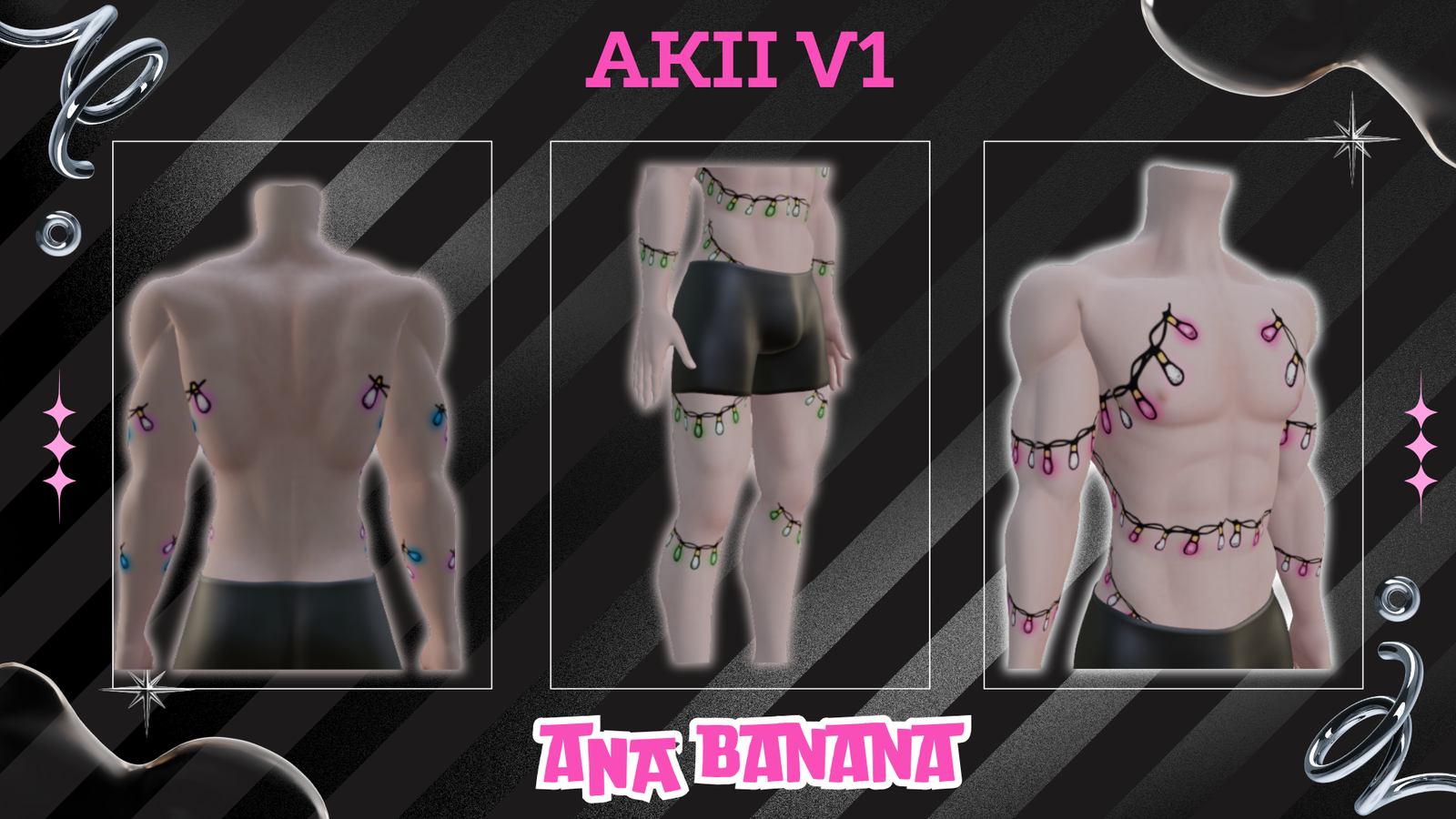 💡 Christmas Lights Tatts | Vrbase + Akii + Zinfit F/M