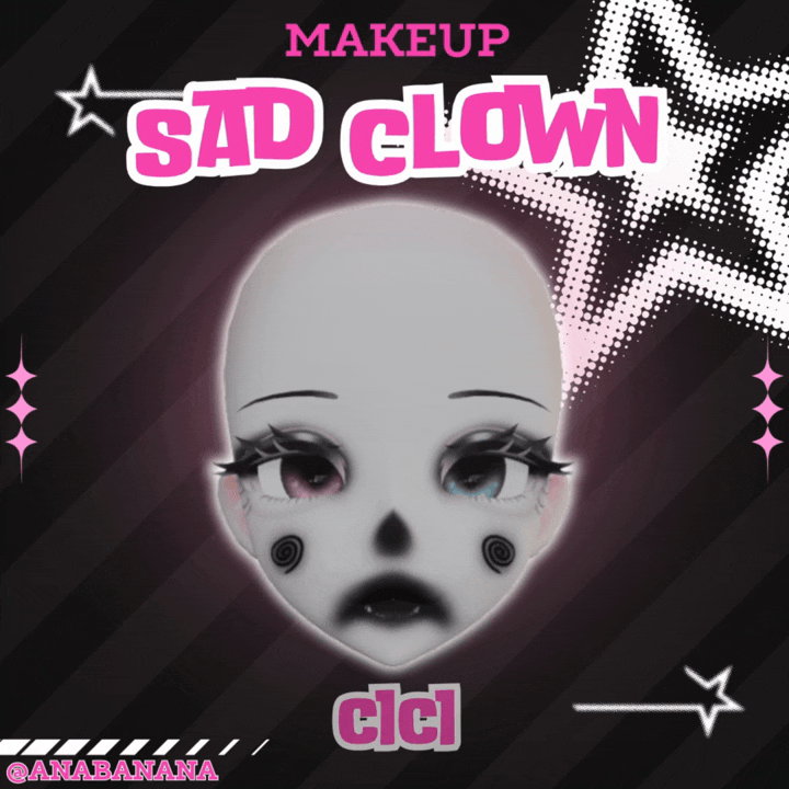 🤡 Sad Clown Makeup | Cici + Starlight + Kiyomi