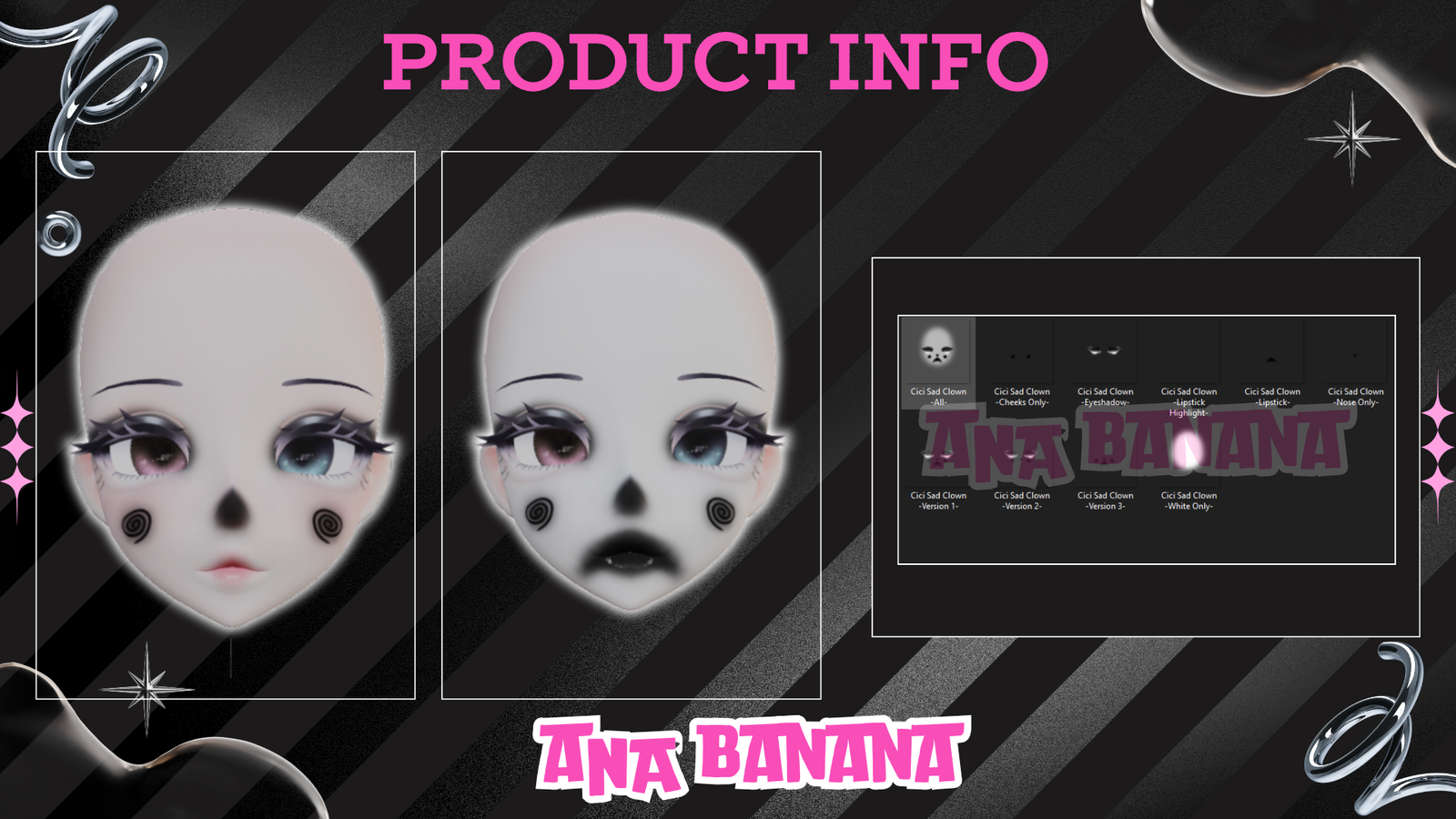 🤡 Sad Clown Makeup | Cici + Starlight + Kiyomi