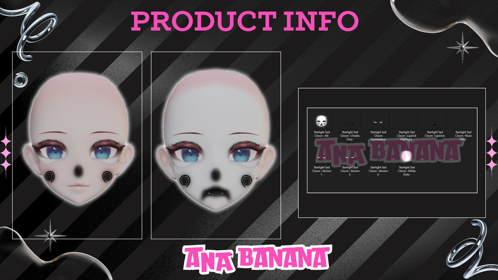 🤡 Sad Clown Makeup | Cici + Starlight + Kiyomi