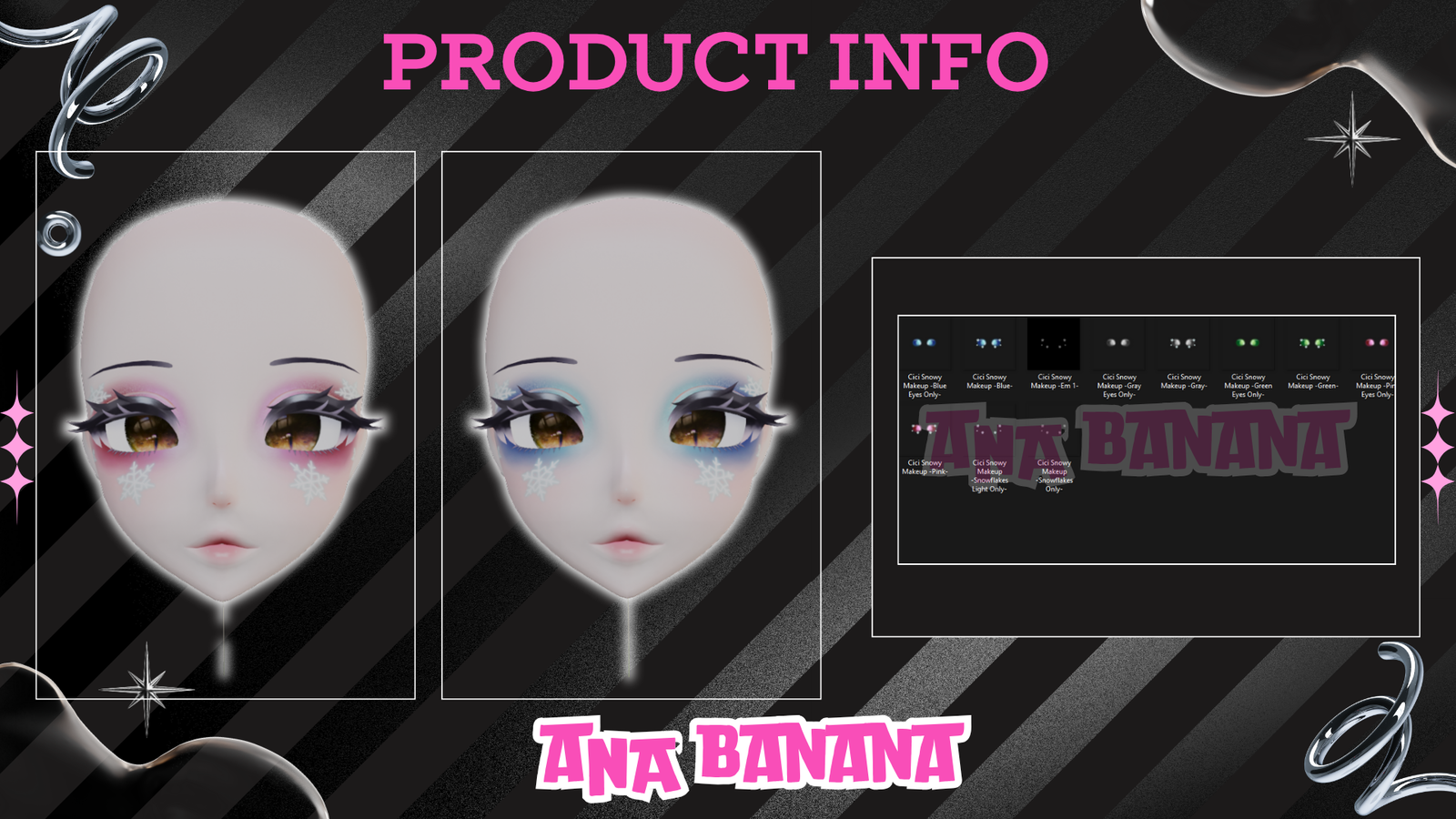 ❄️Snowflake Makeup | Cici + Starlight + Kiyomi