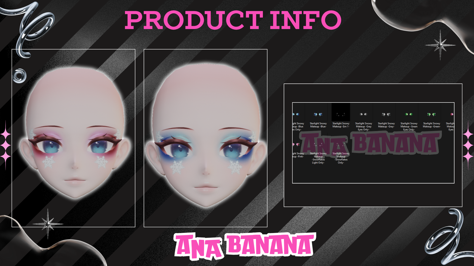 ❄️Snowflake Makeup | Cici + Starlight + Kiyomi