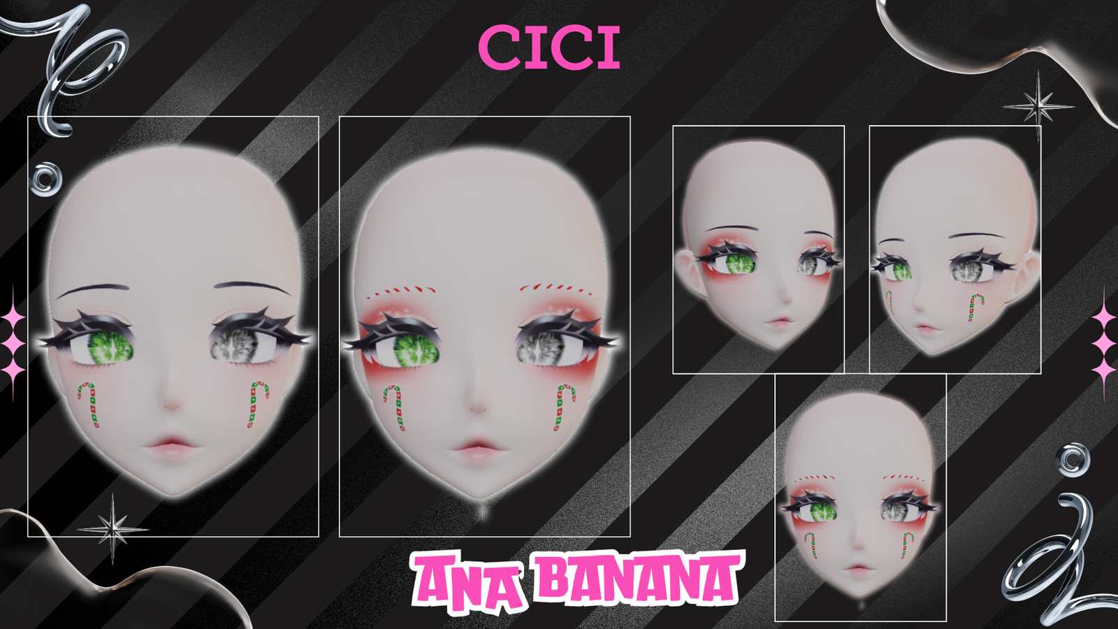 π¬Candy Cane Makeup | Cici