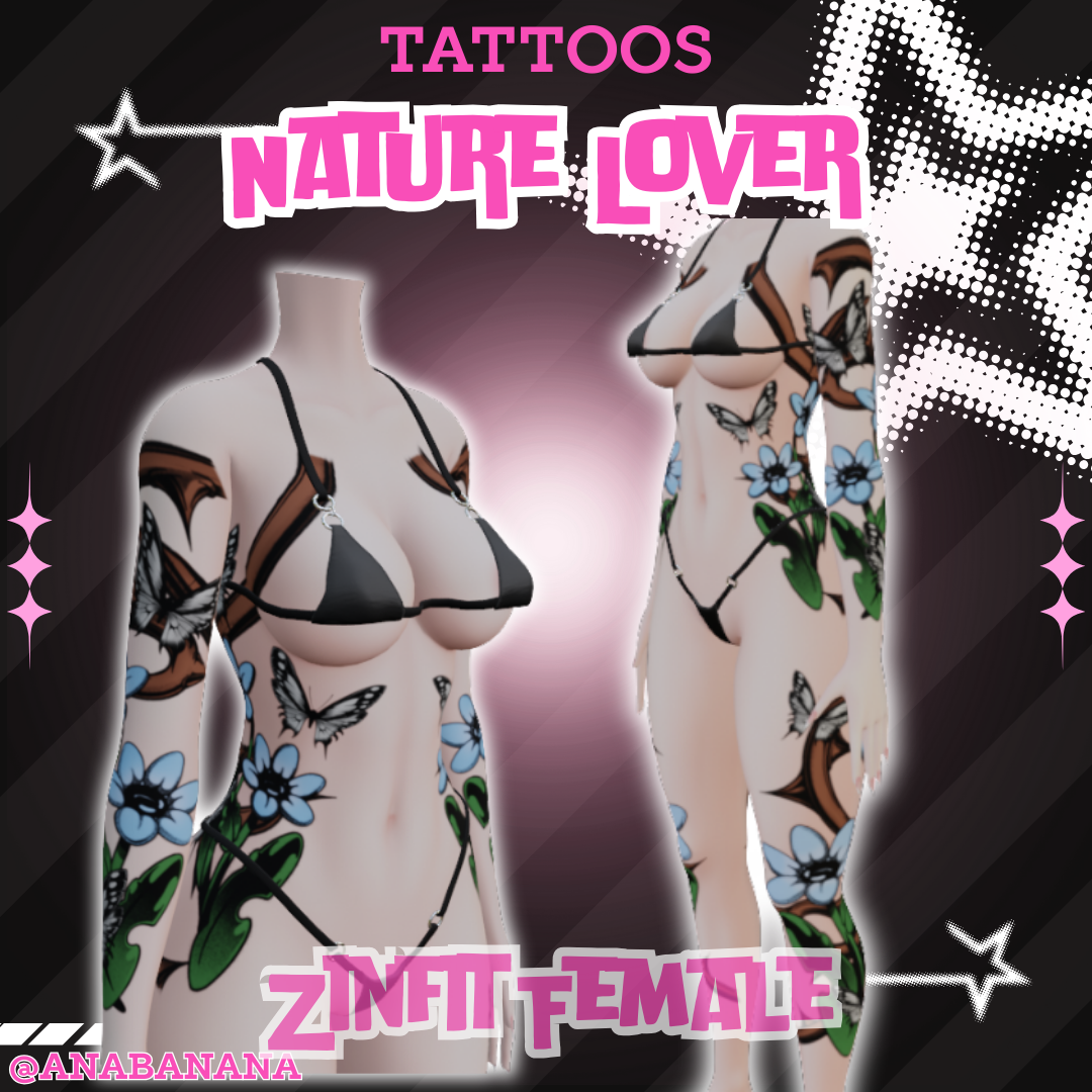 🌻Nature Lover Tatts | Zinfit Female