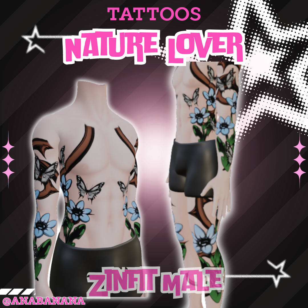 🌻Nature Lover Tatts |  Zinfit Male