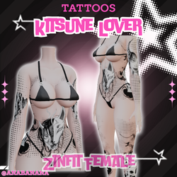 ๐ฆ Kitsune Lover Tatts | Zinfit Female