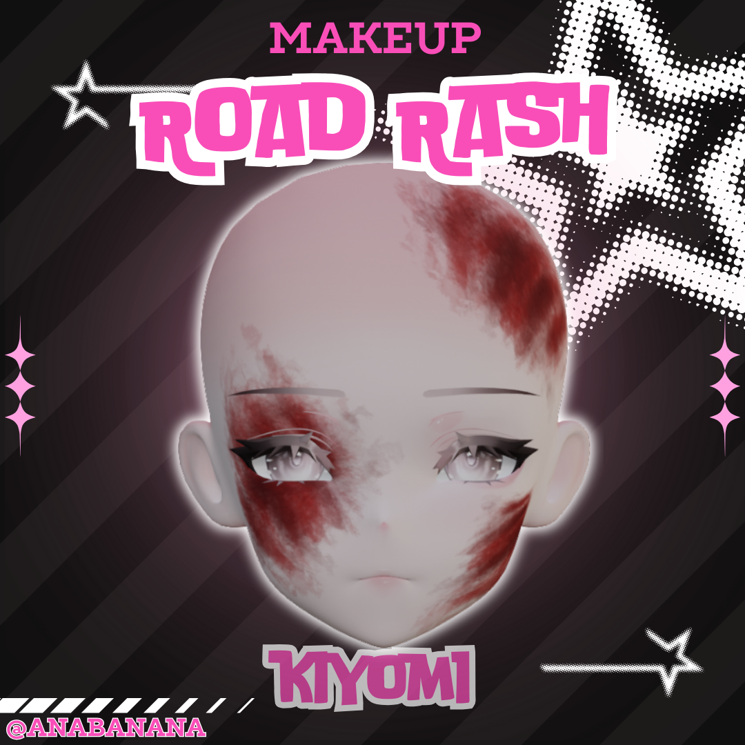 🚗 Road Rash Makeup |  Kiyomi