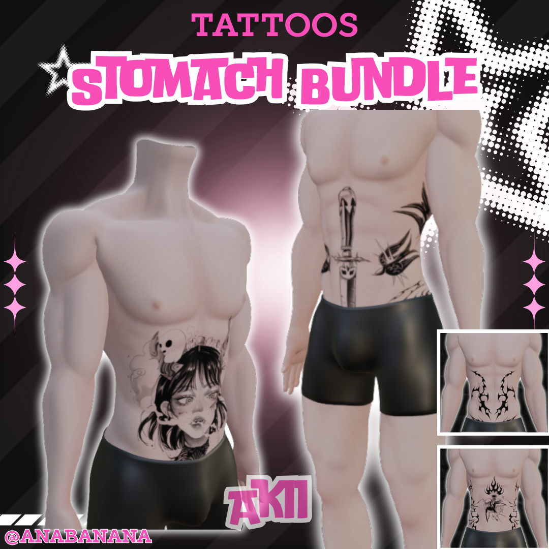 🖊️ Stomach Bundle Tatts | Akii 
