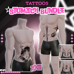 🖊️ Stomach Bundle Tatts | Akii 